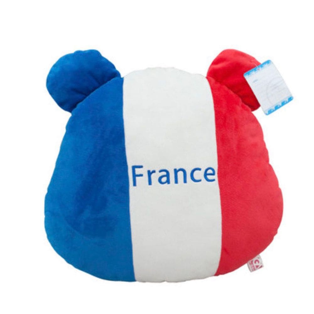 Almofada Almofada lombar France Flag Bear Fan 40 cm