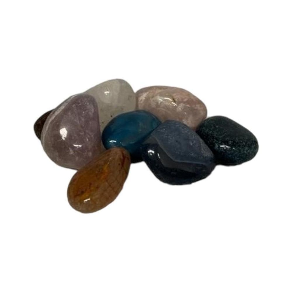 Pedra Rolada Natural Colorida Pacote 200G - Escolha Otamanho