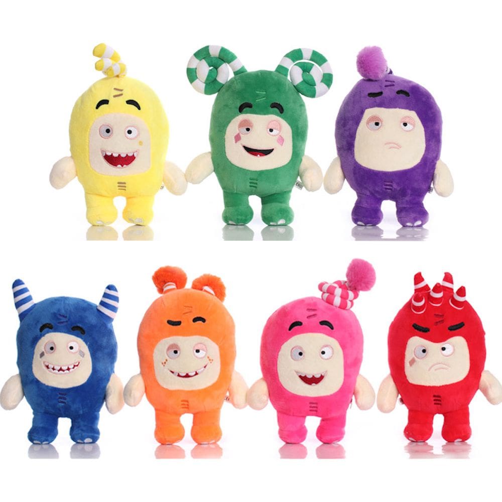 Boneca de brinquedo de pelúcia Oddbods 22 cm, 7 unidades/conjunto de anime para crianças