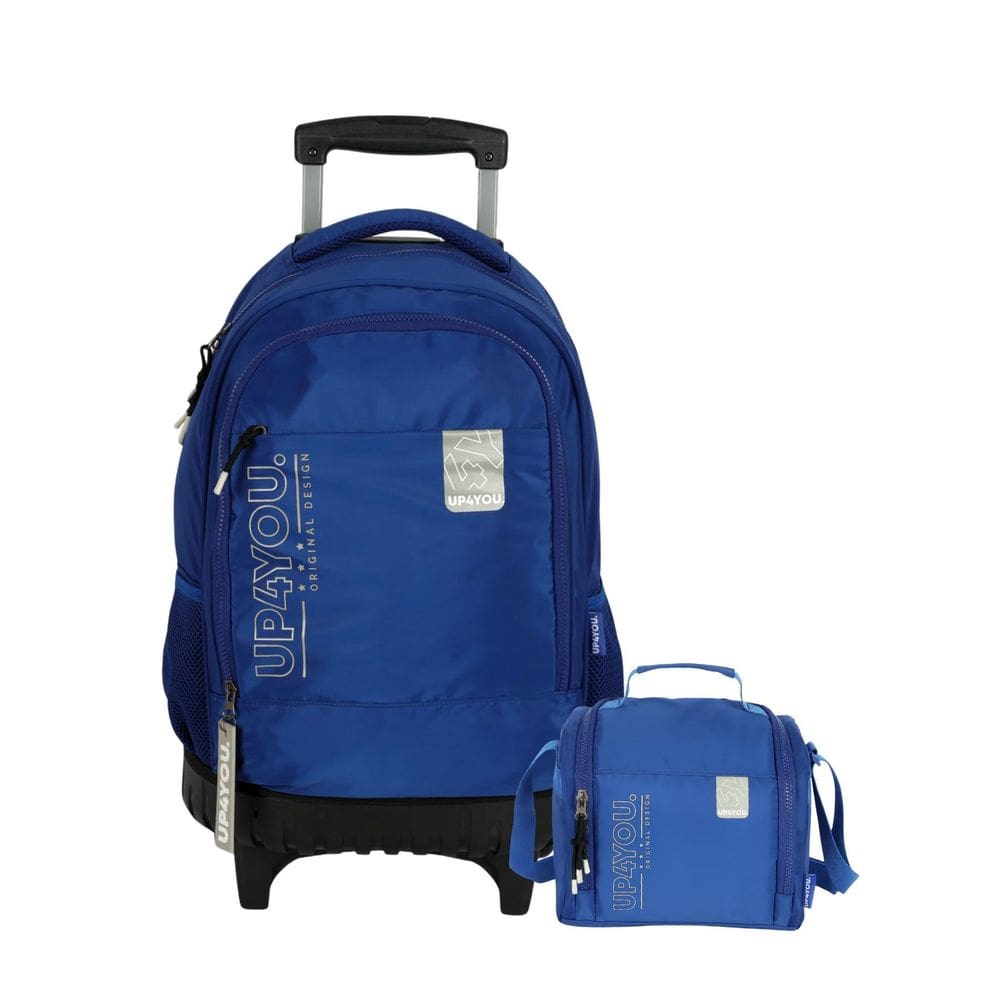 Kit Escolar Up4You Mochila Rodas Lancheira Térmica Juvenil