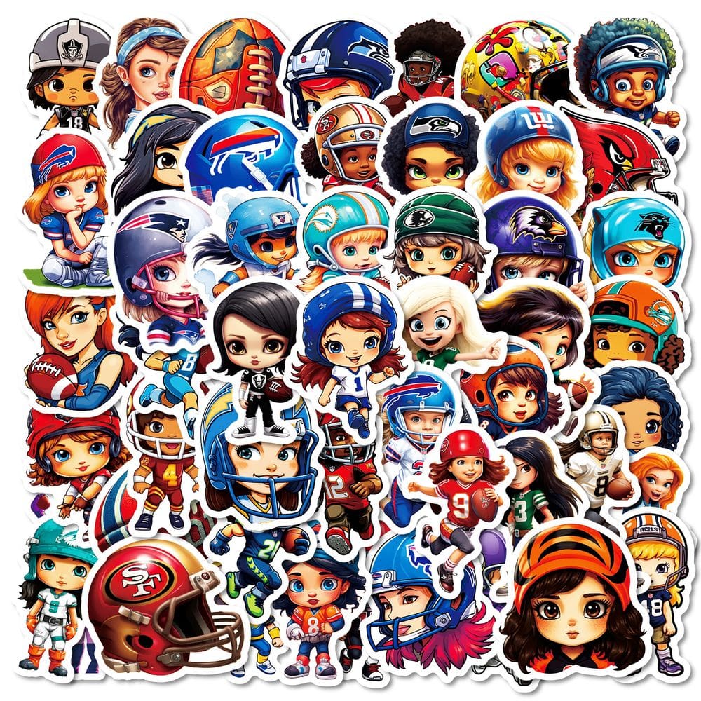 Adesivos de anime de vinil impermeável de 50 unidades/lote para meninas de 5 a 7 cm