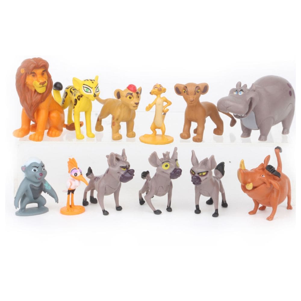 Coleção de brinquedos de figuras de anime Lion King 12 unidades, modelo 4-6 cm