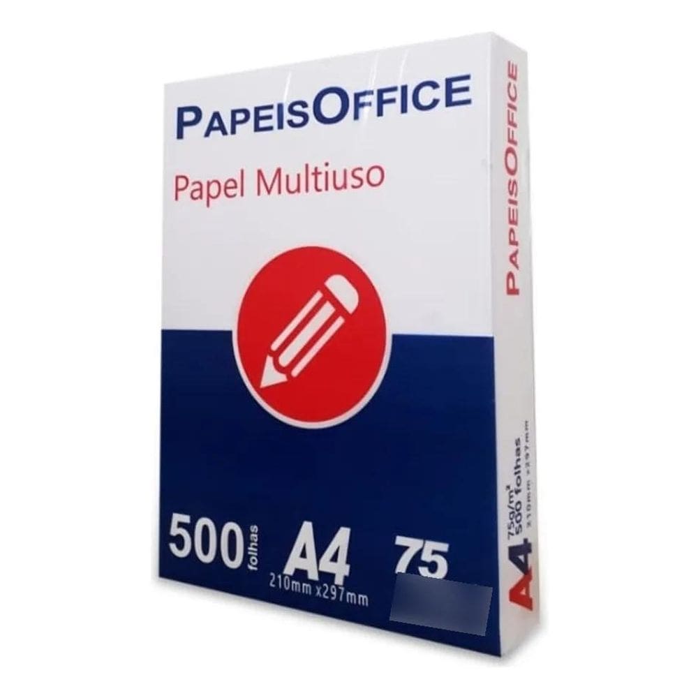 2X Papel Sulfite Office Premium A4 Branco 75G 500Un