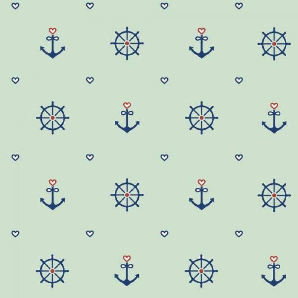 Papel De Parede Infantil Marinheiro Verde