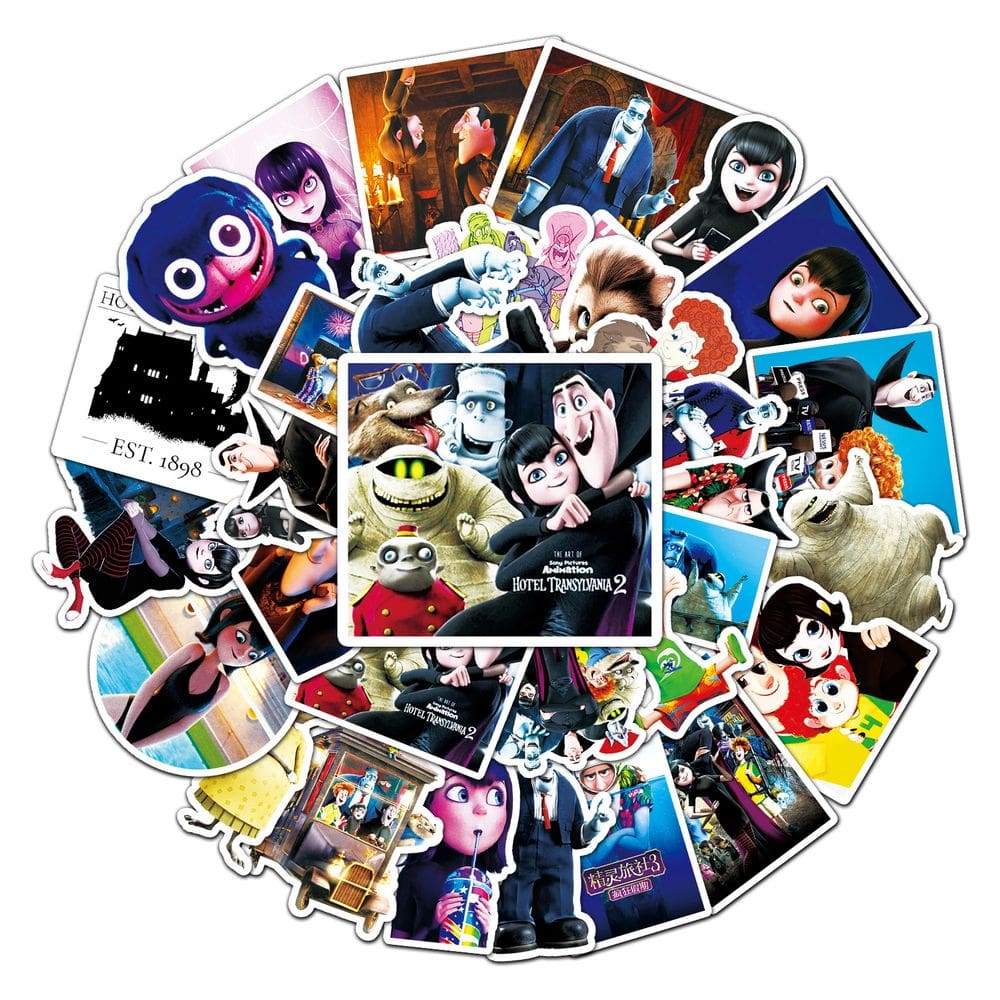 Adesivos Hotels Transylvanias Vinil impermeável 50 unidades/lote