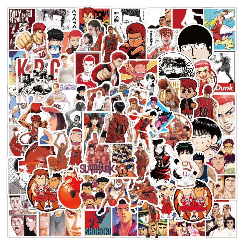Adesivos Slams Dunks Waterproof Vinyl Anime 100 unidades/lote