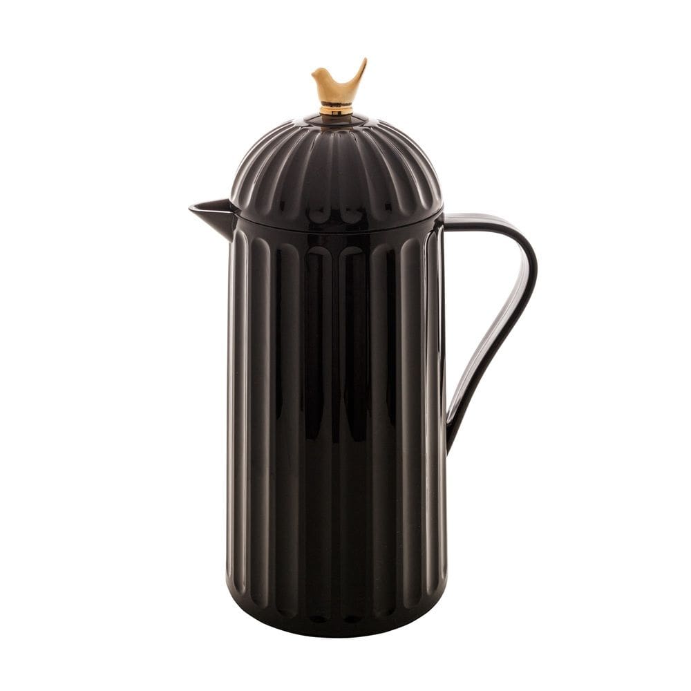 Garrafa Térmica de Plástico para Café/Chá Bird Preta 1 Litro Wolff