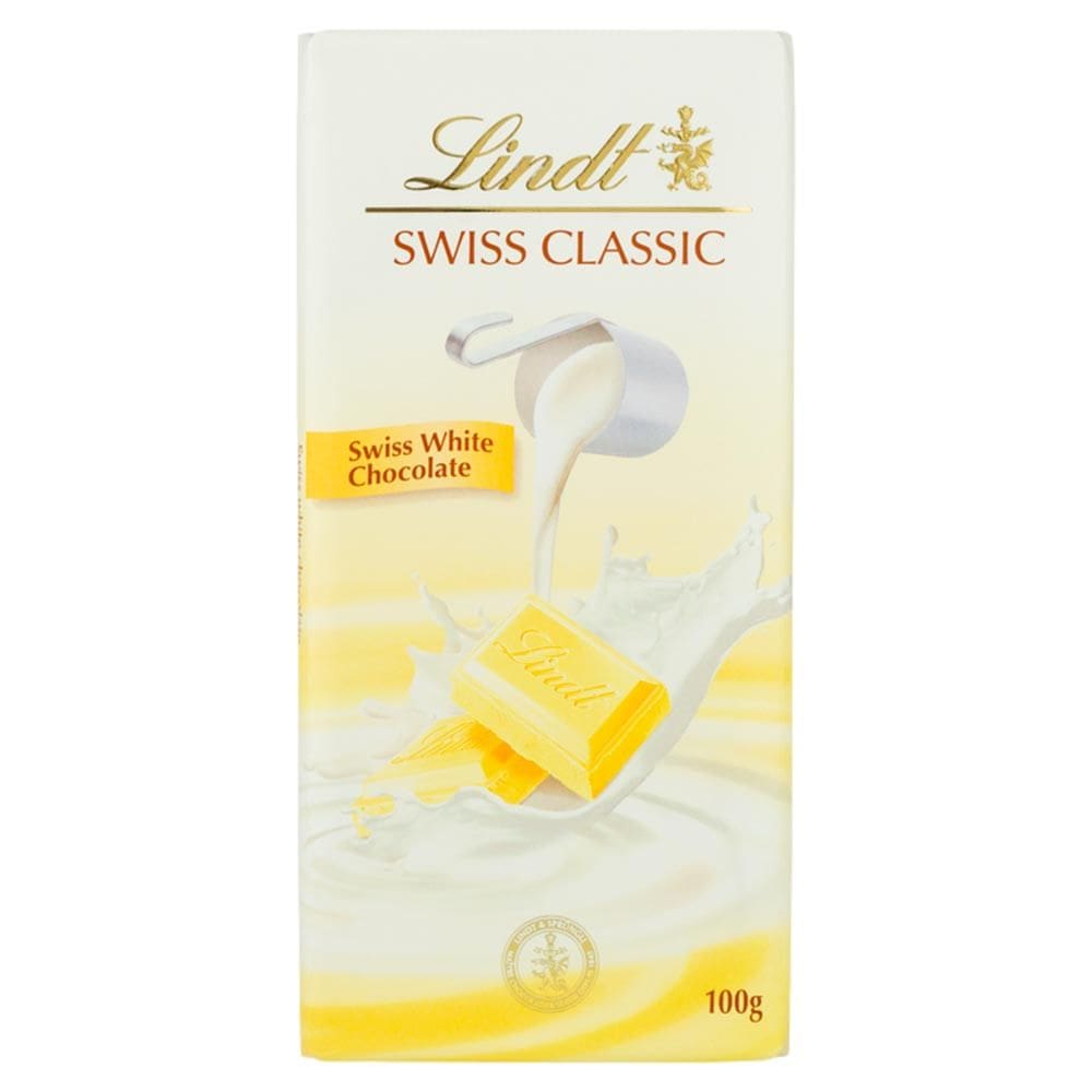 Chocolate Lindt Swiss Classic Branco com 100g