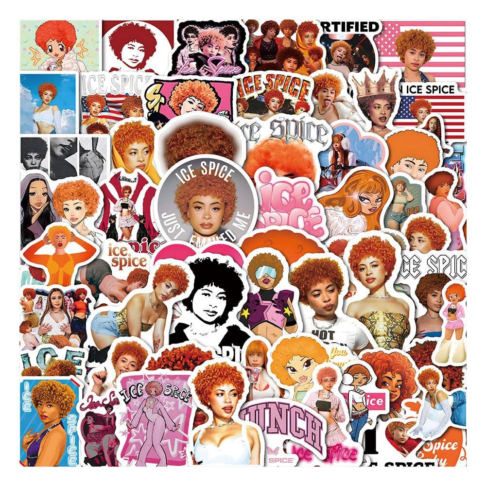 Adesivos Ices Spices, vinil impermeável, anime, 60 unidades/lote, 5-7 cm