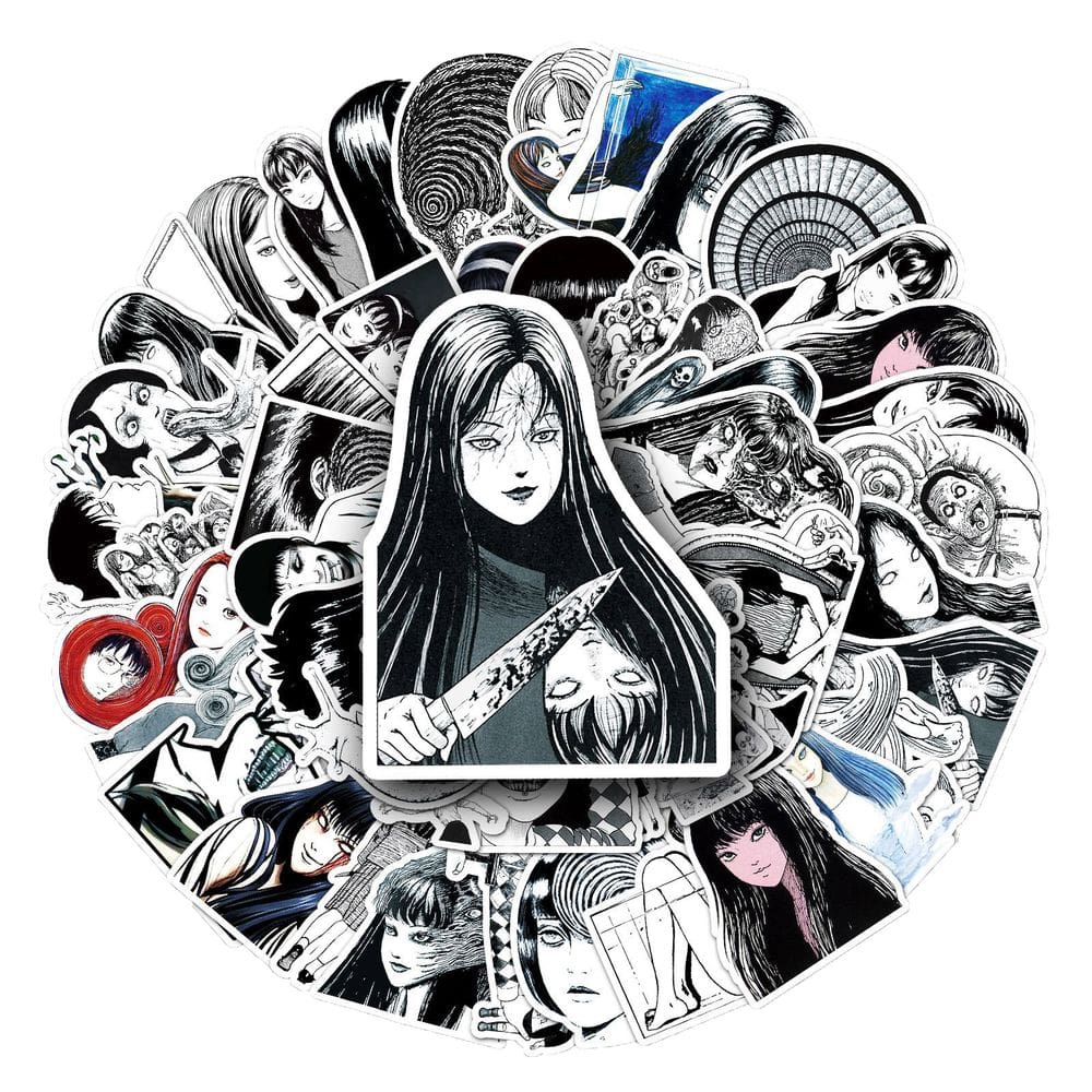 Adesivos Tomies, vinil impermeável, anime, 50 unidades/lote, 5-7 cm