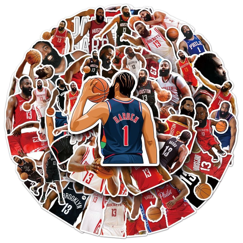 O pacote de adesivos endurece o vinil impermeável de anime, 50 unidades