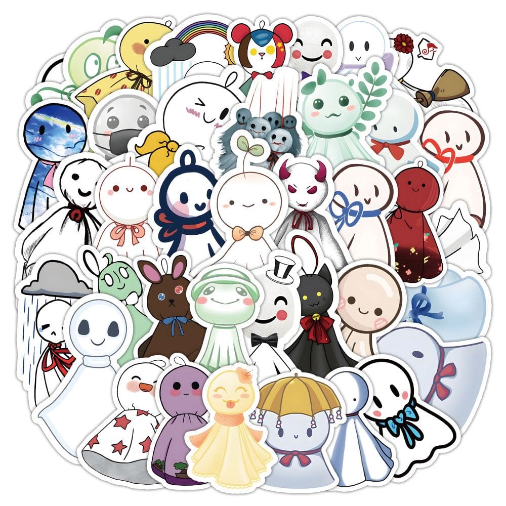 Adesivos Sunnys Dolls, vinil impermeável, anime, 50 unidades/lote