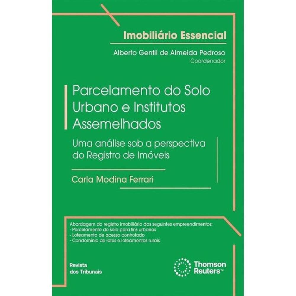 Parcelamento Do Solo Urbano E Institutos Assemelhados - 2025