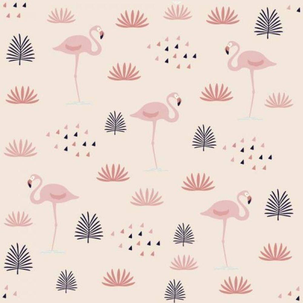 Papel De Parede Infantil Flamingo