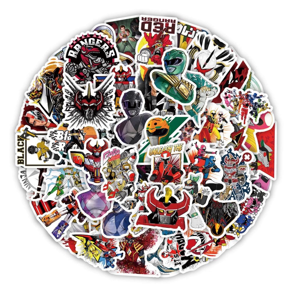 Pacote de adesivos Warriors Anime, vinil impermeável, 50 unidades