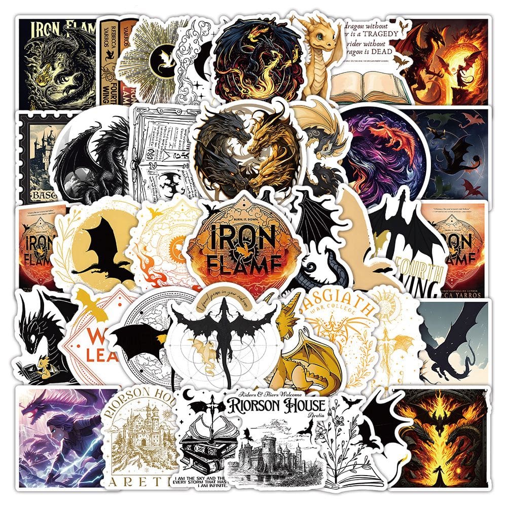 Adesivos Irons Flames 50 peças de vinil impermeável Anime Stick