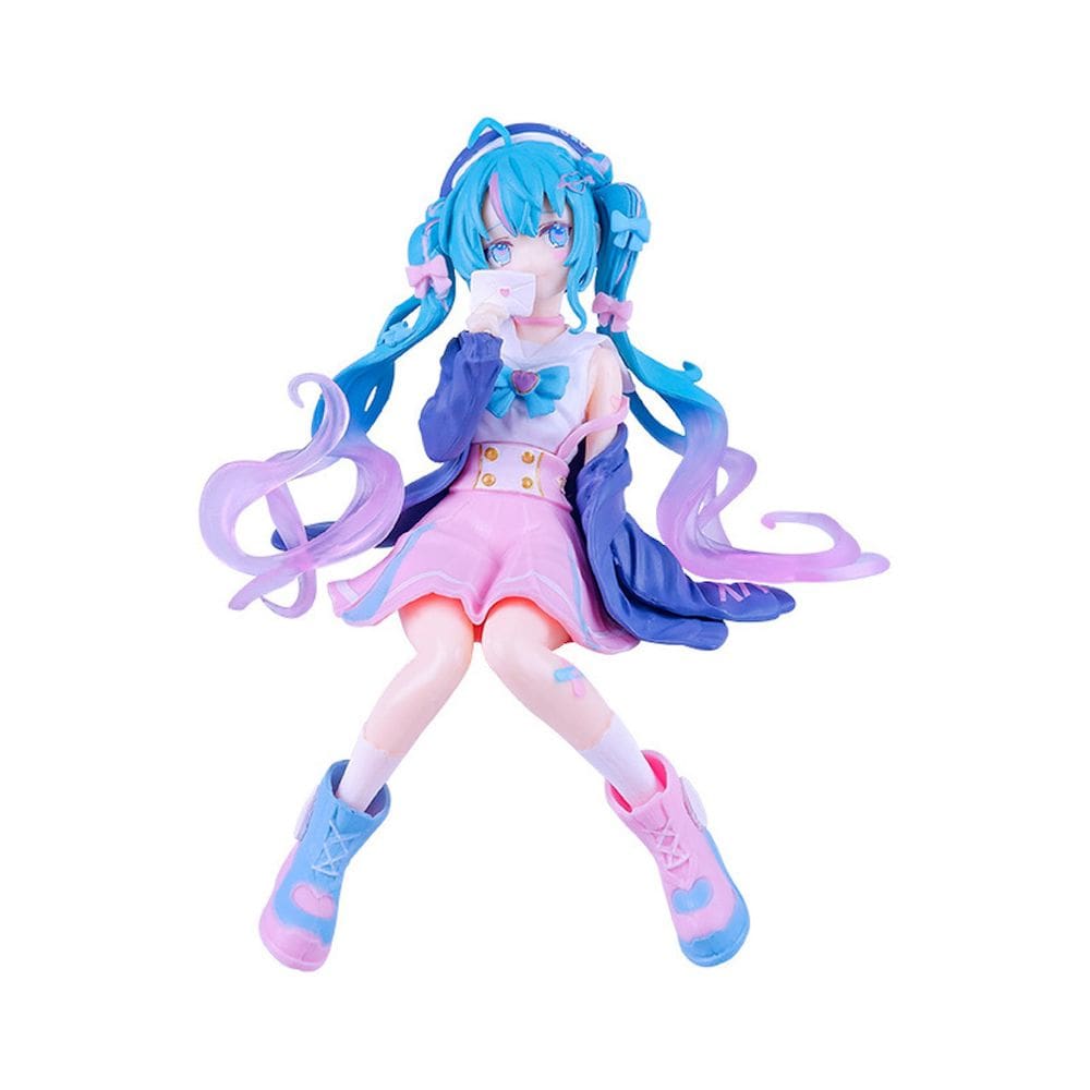 Brinquedo de boneco de anime colecionável Hatsune Miku 12 cm em PVC