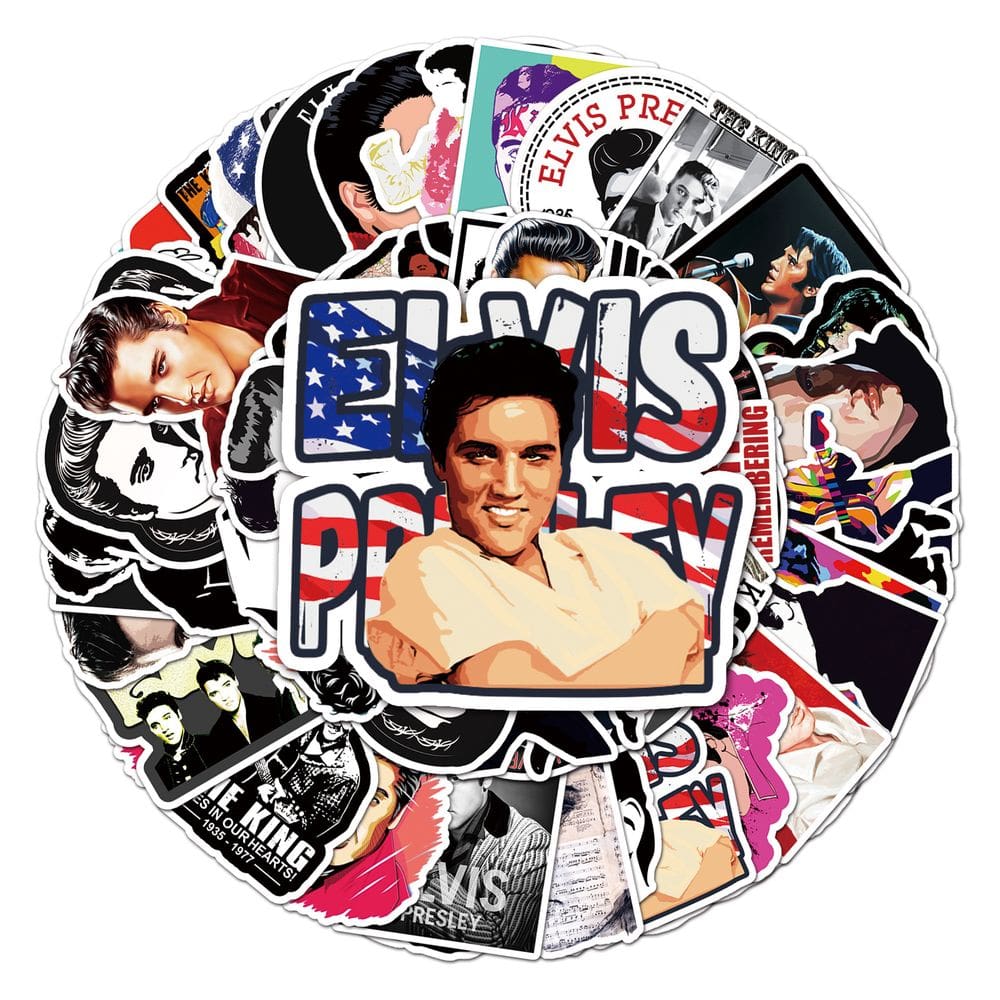 Pacote de adesivos Elviss Anime, vinil impermeável, 51 unidades