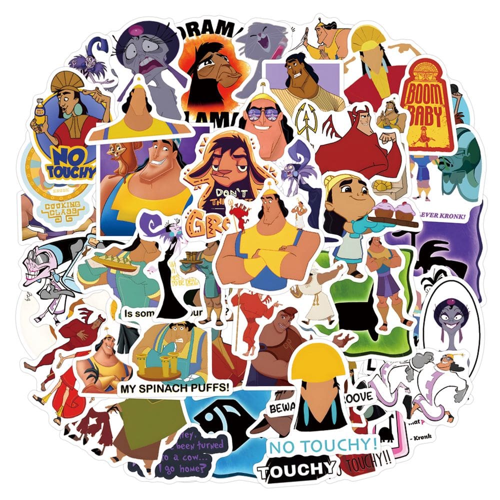 Adesivos Emperors News em vinil impermeável Anime 55 unidades