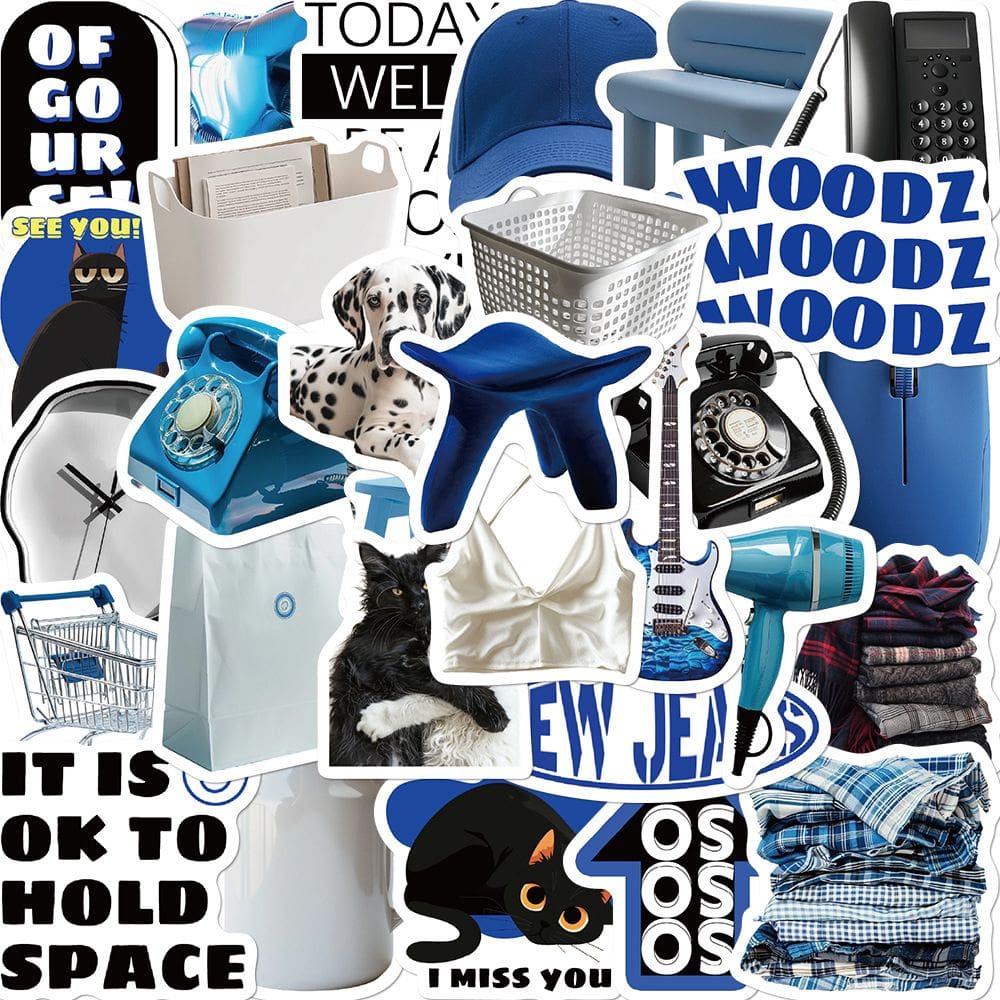 Adesivos Blues Times, vinil impermeável, anime, 30 unidades/lote