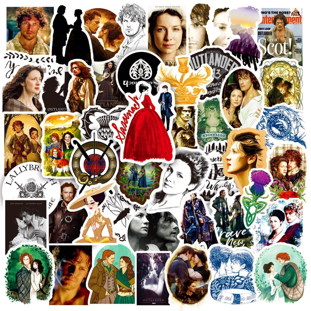 Pacote de adesivos Outlanders Seasons Anime Waterproof Vinyl x50