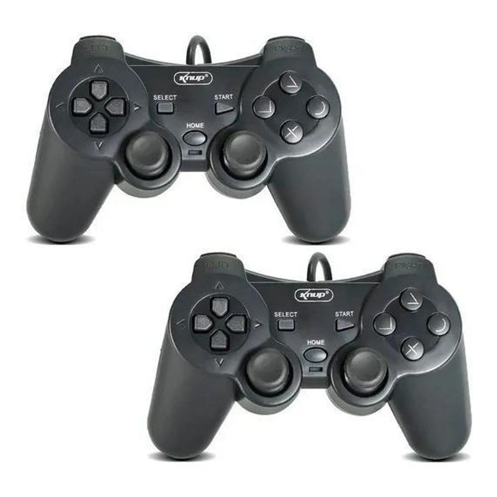 2X Kit2 Joystick Controle Ps2 De Video Dualshock Kp-Gm014 Co