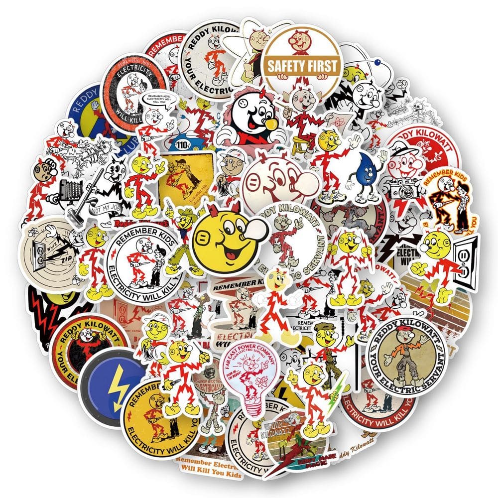 Pacote de adesivos Your Electronic Boy Anime, vinil impermeável, 60 unidades