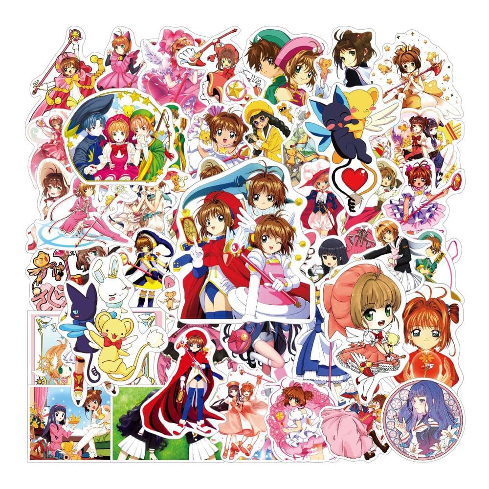 Adesivos Cards Captors Sakura Waterproof Vinyl 50 unidades/lote