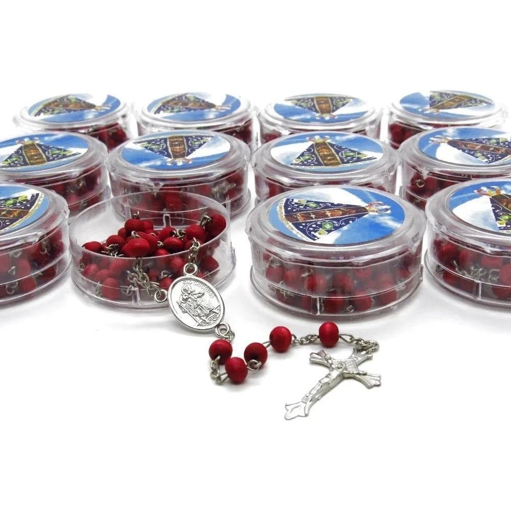 2X 12 Terços Perfumados De Nossa Senhora Aparecida -