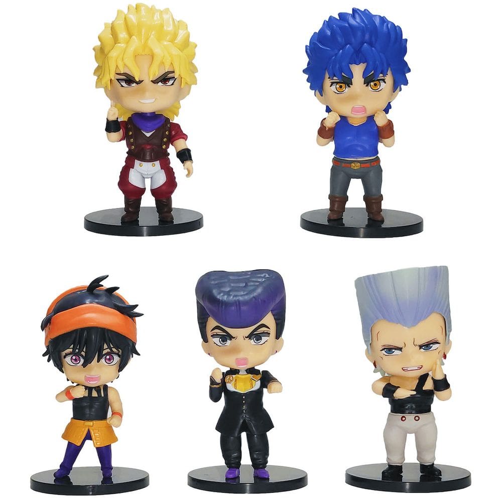 Brinquedo de boneco de anime colecionável Jojo`s Bizarre Adventures, 5 unidades