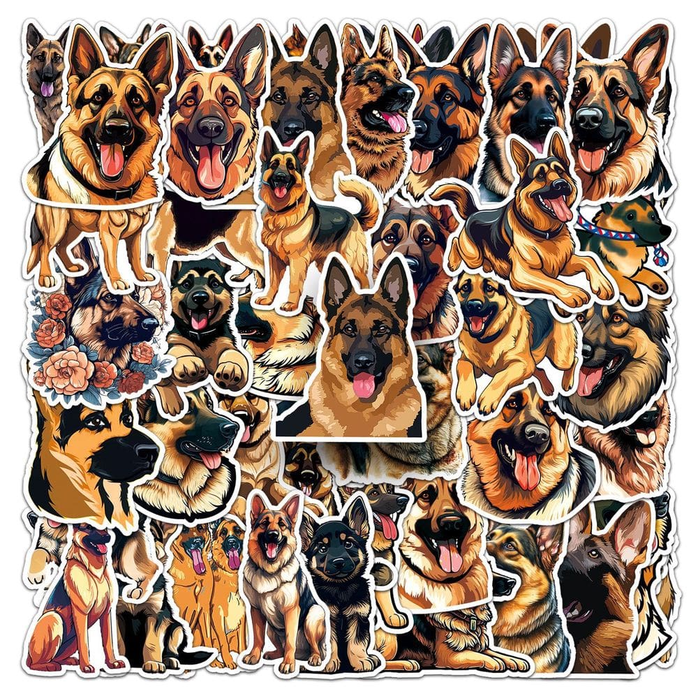 Adesivos Animals Germans Shepherds Polices Dogs 50 unidades/lote