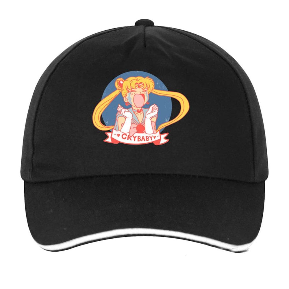 Boné de beisebol Sailors Moons Anime Snapback Hat de fibra acrílica