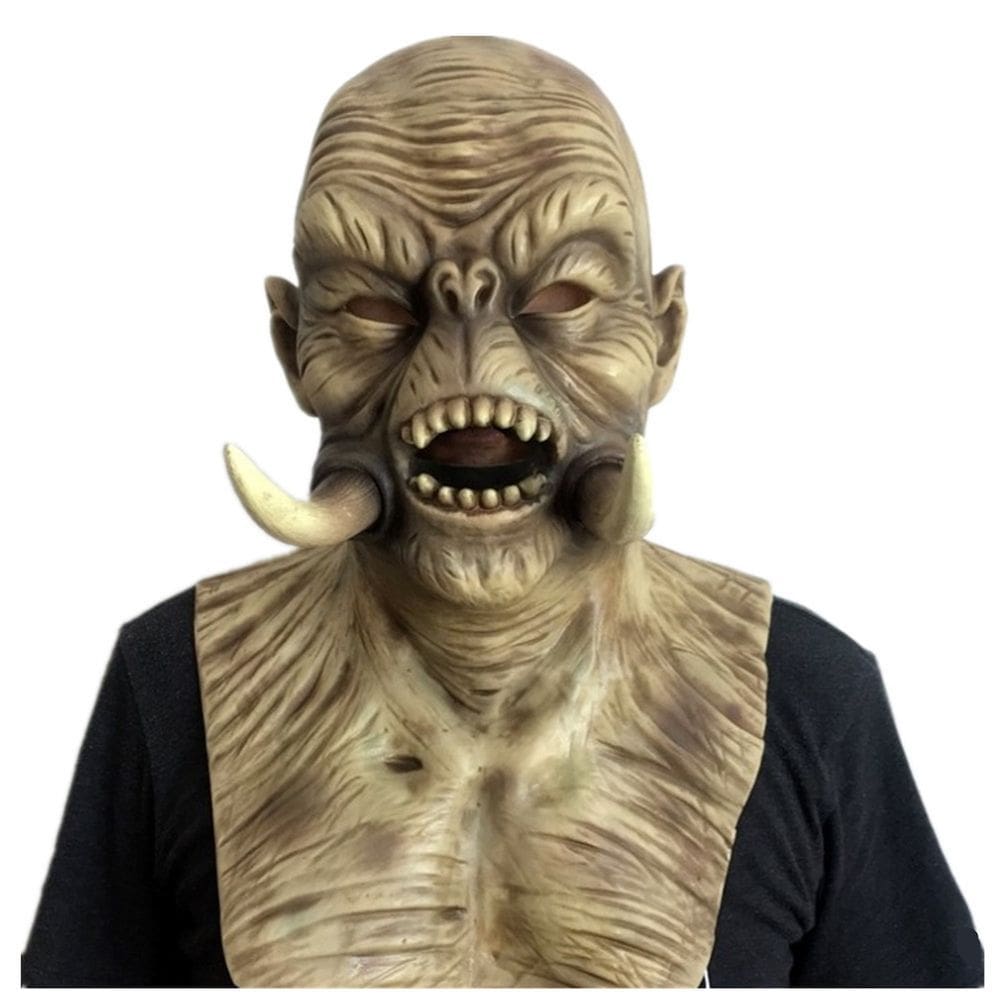 Mask Monster Headgear, látex, rosto inteiro, fantasia de cosplay assustadora