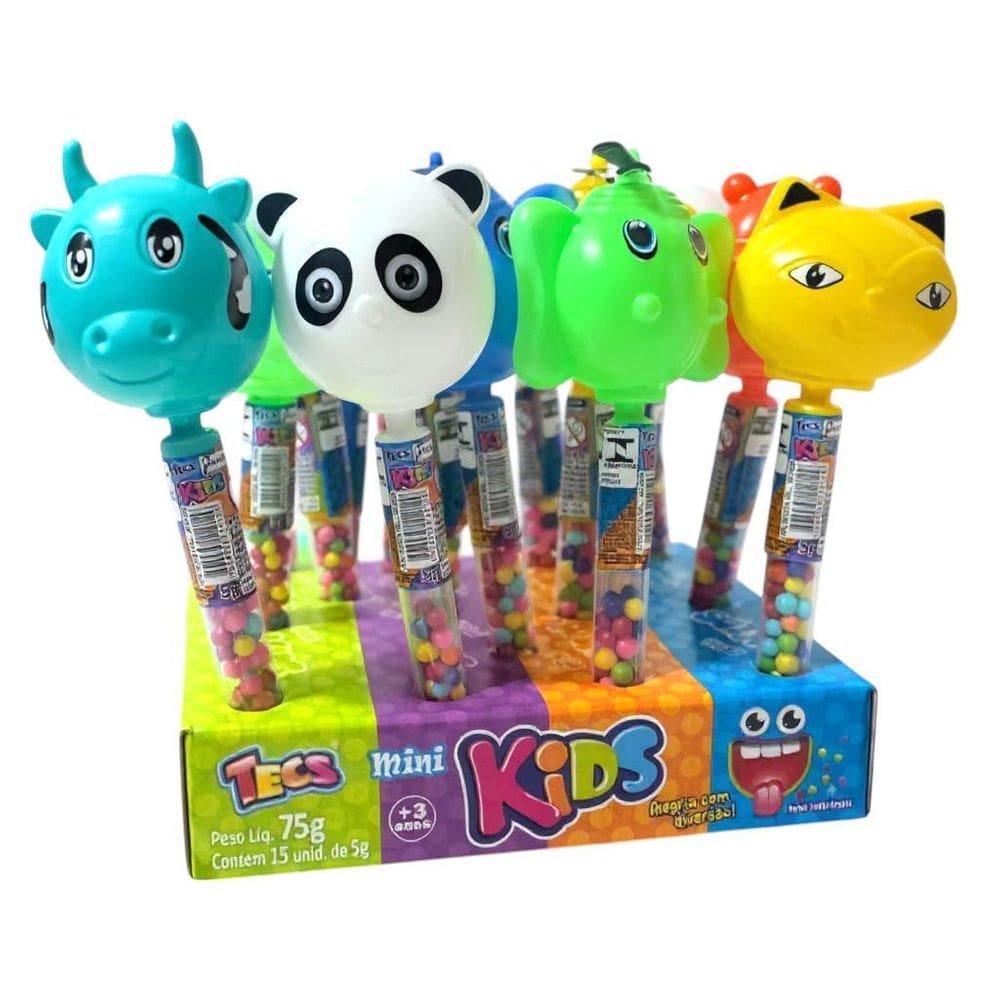 5Un Combo De Balinhas No Tubo De Bichinhos Variados 5Gr