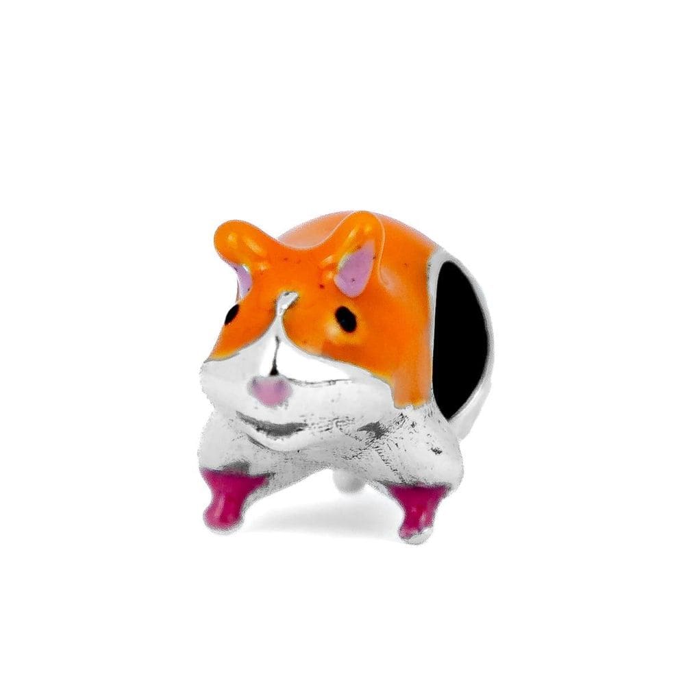 Berloque Charm Separador Hamster Em Prata 925