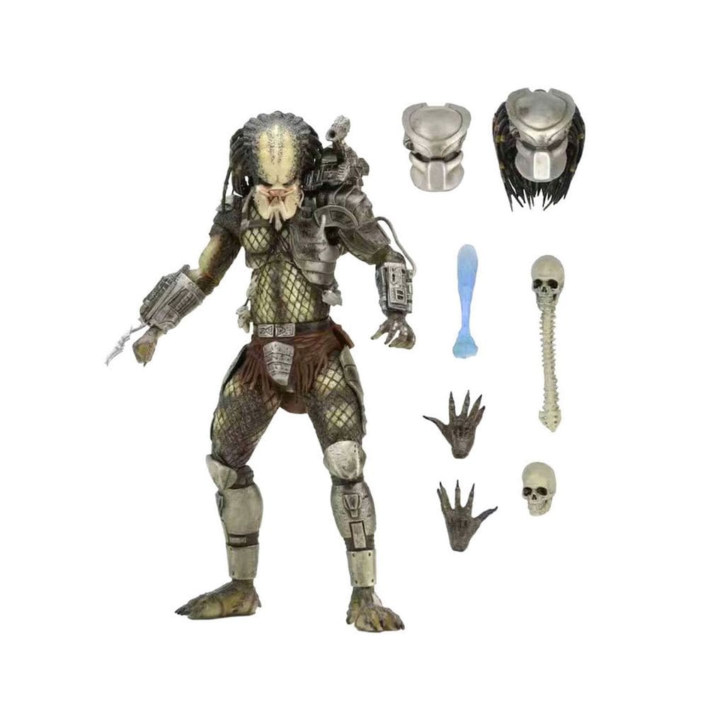 Boneco de ação Aliens Predators, brinquedo de anime, colecionável de 18 cm