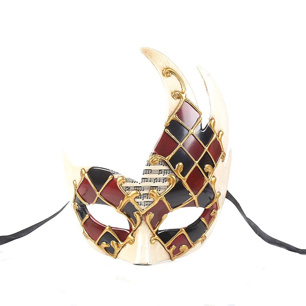 Máscara Cosplay Meia Face Venezian Carnival Halloween 16x20cm