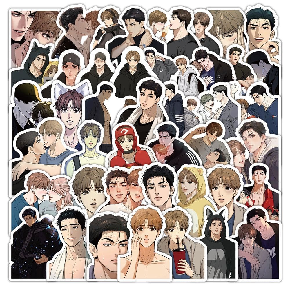 Adesivos Curses of Dooms, anime, vinil impermeável, 50 unidades/lote