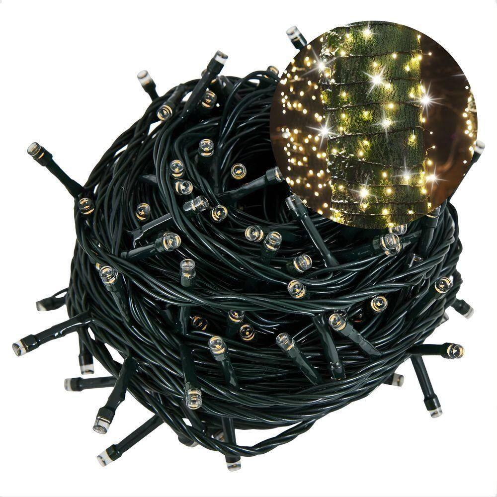 Cordão Luminoso Pisca Pisca Led Flash 300 Leds 3000k+6500k Taschibra 220v