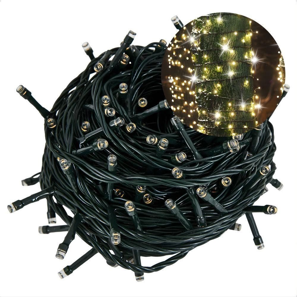 Cordão Luminoso Pisca Pisca Led Flash 300 Leds 3000k+6500k Taschibra 110v