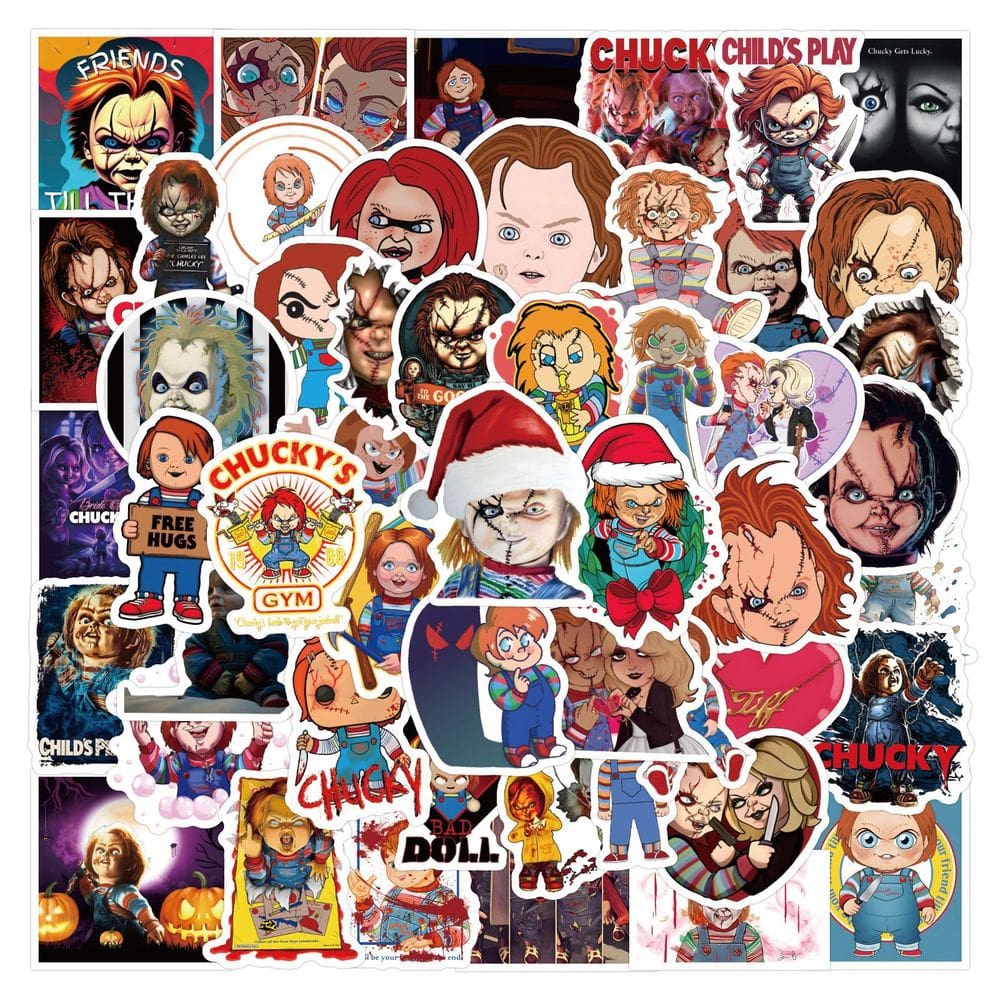 Adesivos Chuckys Waterproof Vinyl Anime 60 unidades/lote 5-7 cm