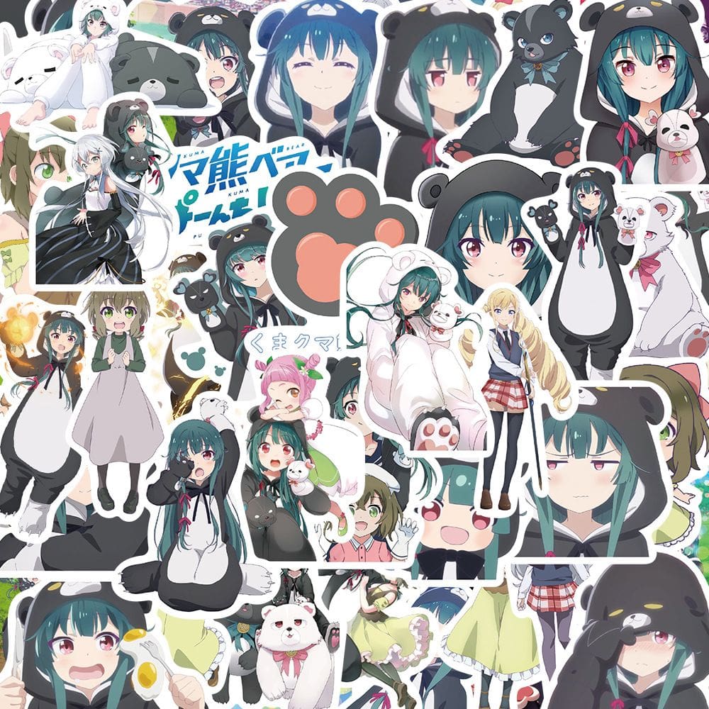 Adesivos Kumas Kumas Bears Punchs em vinil impermeável 50 unidades