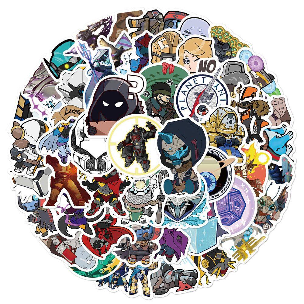 Adesivos de vinil impermeável Destinys Anime 50 unidades/lote de 5 a 7 cm