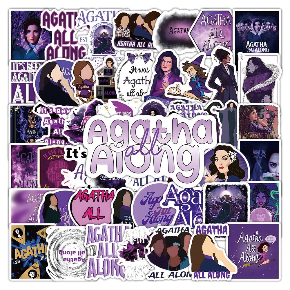 Adesivos Agathas Alls Alongs em vinil impermeável 50 unidades/lote