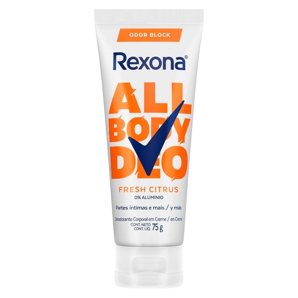 Desodorante Rexona Corporal All Body Deo Fresh Citrus Creme 75g