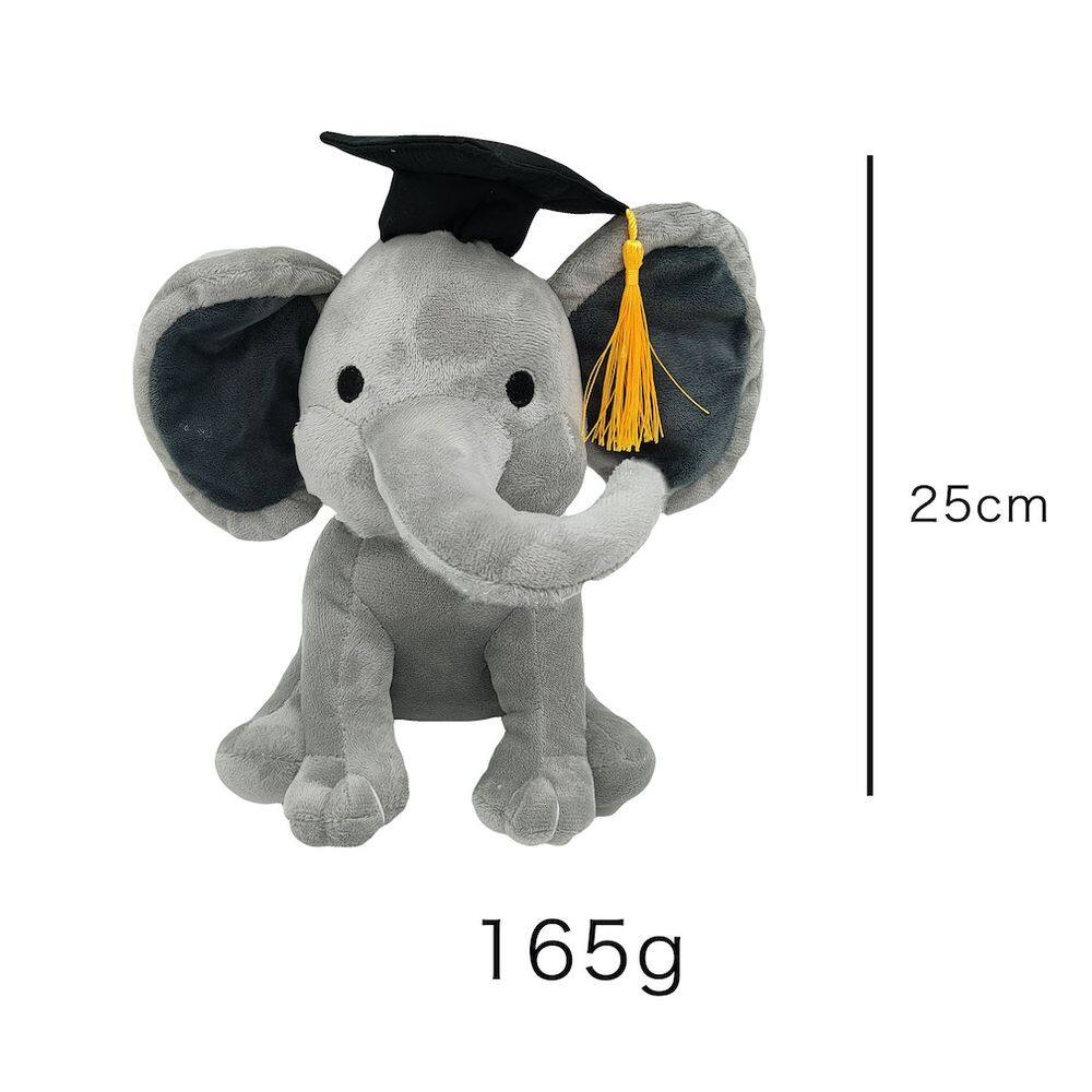 Brinquedo de pelúcia Cartoon Doctor Elephant 25 cm para crianças