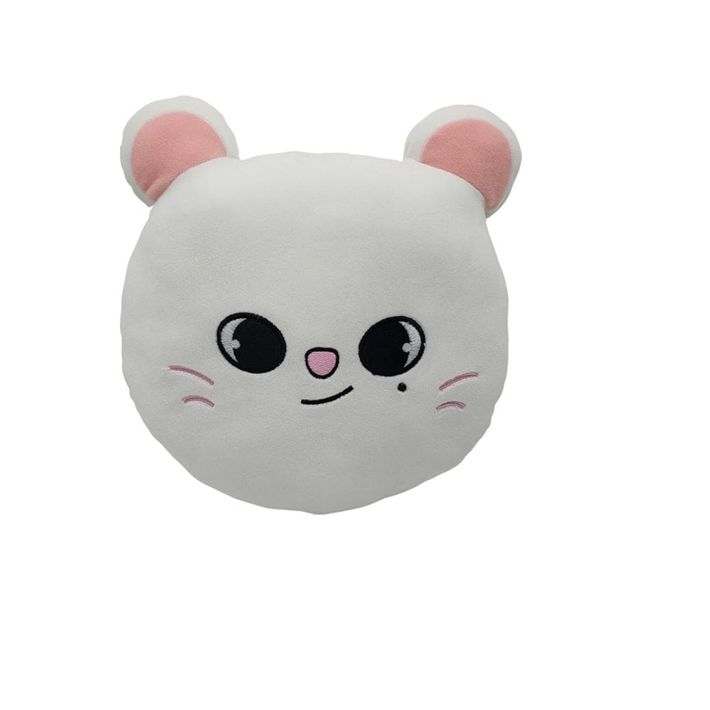 Boneca de pelúcia Skzoos White Cat 30cm em branco