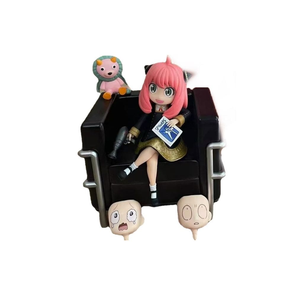 Figura de anime Toy Spys Familys Sofá Anya Forger 16 cm PVC