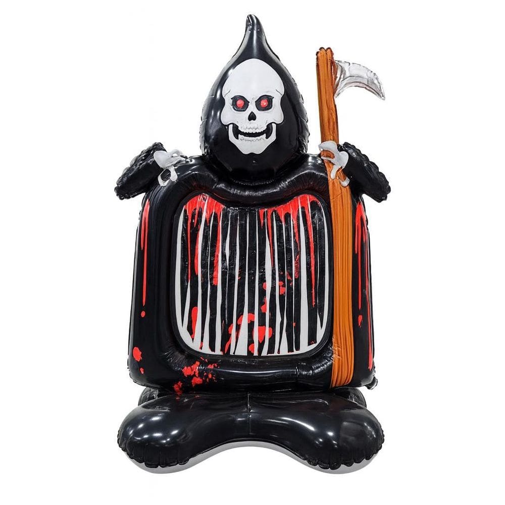 Balao Metalizado Fantasma Da Morte 69X115Cm Halloween