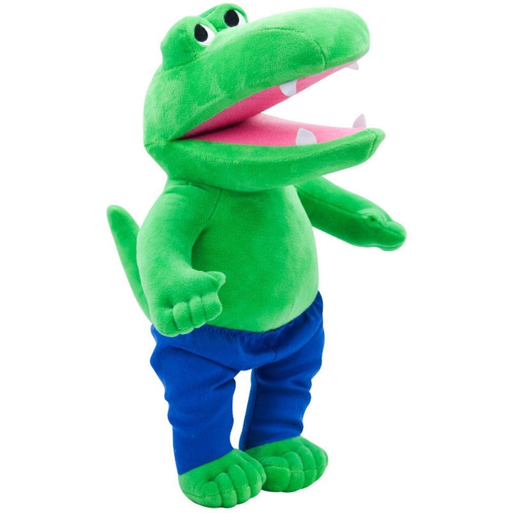 Boneca de brinquedo de pelúcia Alligators Green 22 cm em algodão e pelúcia